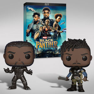 Black Panther Funko Dvd Bundle