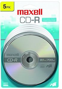 MAXELL 648220 CD-R CD RECORDABLE 700MB 80 MIN 5 PK