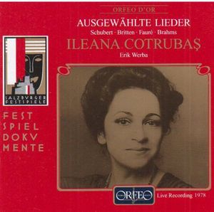 Selected Lieder: Schubert, Britten, Faure, Et Al
