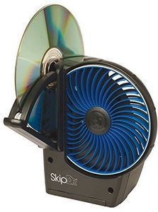 SkipDr CD & DVD Motorized Disc Repair System (Black/Blue)