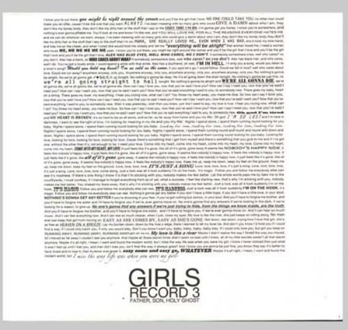 Girls - Records 3-Father Son Holy Ghost