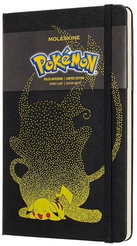  - Moleskine Limited Edition Notebook Pokemon Pikachu, Large, Ruled, Black, Hard Cover (5 x 8.25)