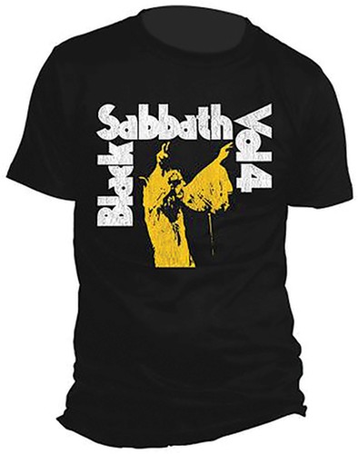 Black Sabbath - Black Sabbath Vol.4 Album Cover Black Unisex Short Sleeve T-shirt XL