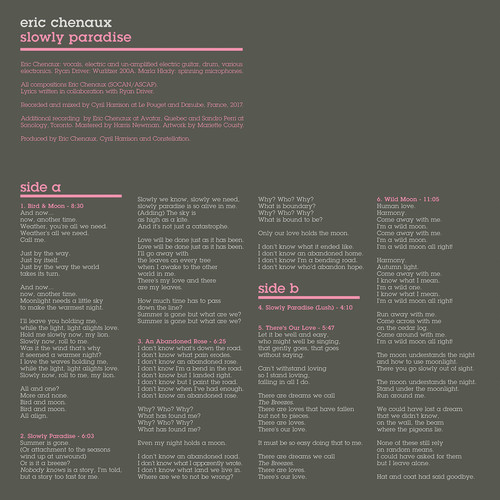 Eric Chenaux - Slowly Paradise [LP]