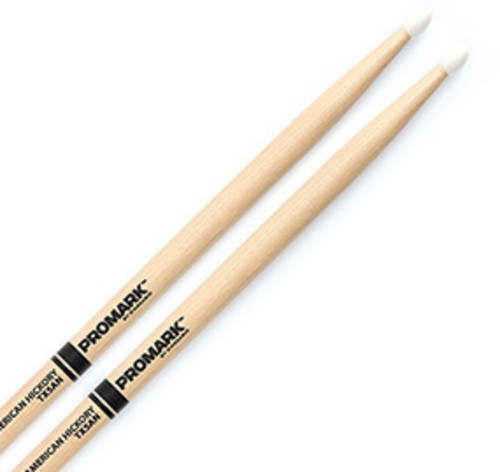 Promark Tx5an Hickory 5a Nylon Tip Drumstick - ProMark TX5AN Hickory 5A Nylon Tip Drumstick