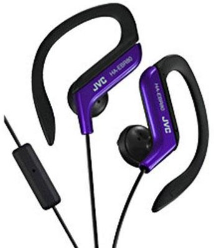 Jvc Ha-Ebr80-a Blue "Sport Clip"Headphones W/Mic - JVC Ha-Ebr80-A Sport Clip Earphones With Microphone (Blue)
