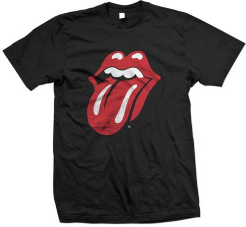 - The Rolling Stones Classic Tongue Black Unisex Short Sleeve T-shirt Large
