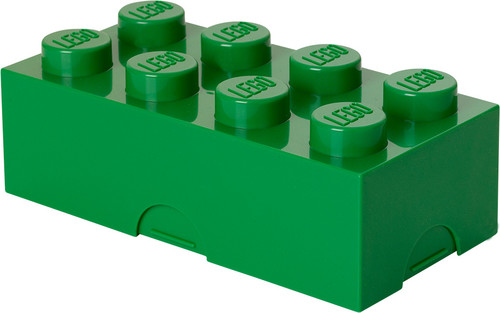Room Copenhagen - LEGO Classic Box With 8 Knobs, in Dark Green
