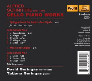 Epiloge from the Ballet /  Cello Sonata