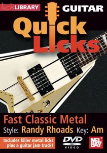 Guitar Quick Licks-Randy Rhoads Style Fast Classic