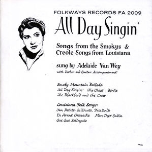 All Day Singin: Louisiana Smoky Mountain Ballads