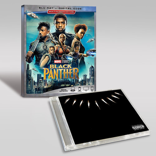 Black Panther Cd Blu-ray Bundle