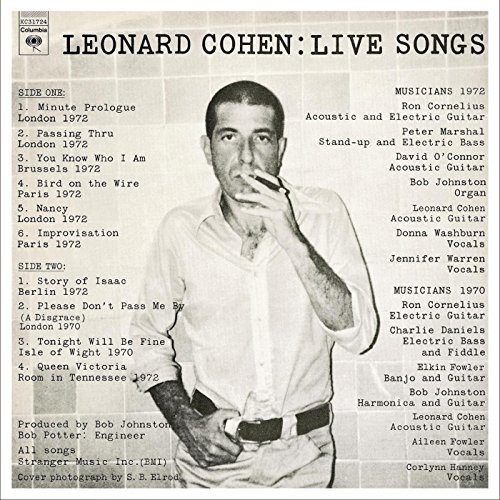 Leonard Cohen: Live Songs [Import]