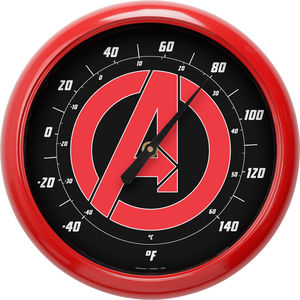 AVENGERS LOGO 10 INCH OUTDOOR THERMOMETER