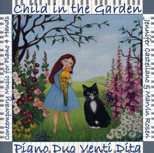 Child in Garden: Contemporary Music Piano 4 Hands