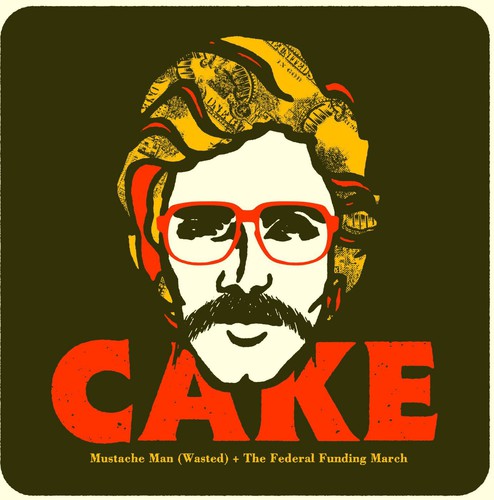 CAKE - Mustache Man (Wasted) [Colored Vinyl]