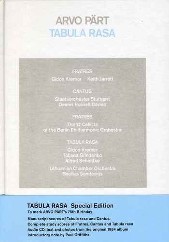 Arvo Part - Tabula Rasa (W/Book) [Limited Edition] (Spec) [Deluxe] (Spkg)