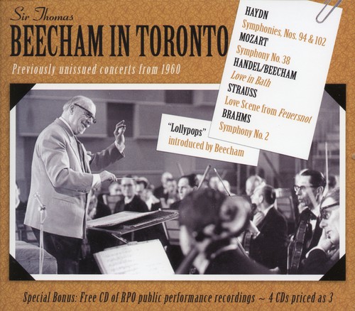 SIR THOMAS BEECHAM - Beecham in Toronto