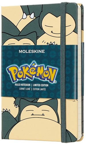  - Moleskine Limited Edition Notebook Pokemon Snorlax, Pocket, Ruled, Hard Cover (3.5 x 5.5)
