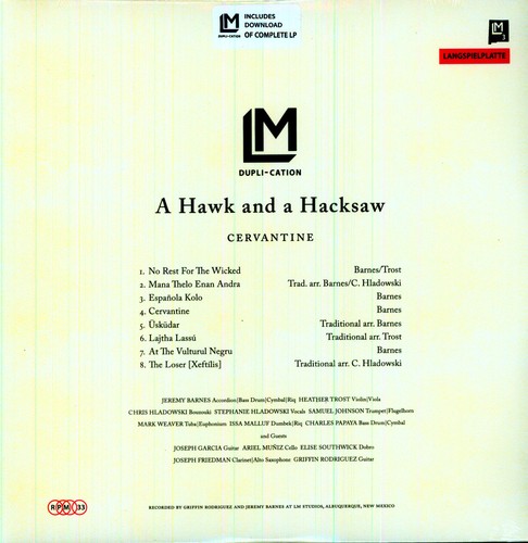 Hawk & A Hacksaw - Cervantine